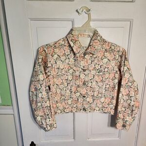 Rebecca Taylor Cropped Jean Jacket Size S